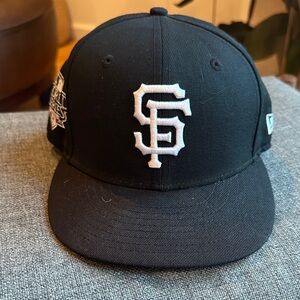 New Era SF Giants 2010 World Series Black Baseball Cap with White Logo